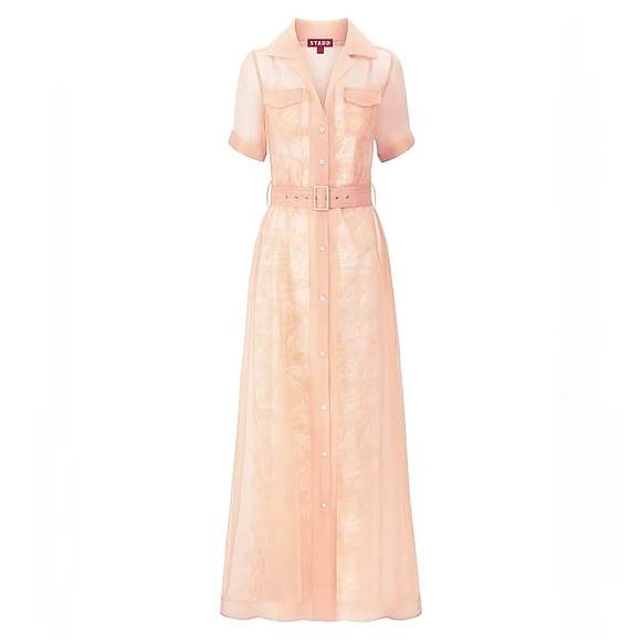 STAUD Dresses & Skirts - NWT STAUD Millie Organza Dress in Beige Ivory Tulle Size 2